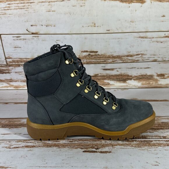 Timberland Mens Field Boot Lace Up Dark Blue Nubuck Size 12 - Picture 7 of 9